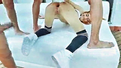 Little Chloe in intense DAP with 2 monster cocks stretching her tight little ass