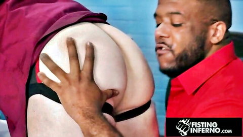 Black boss fisting big white ass in office - Falcon Studios gay porn