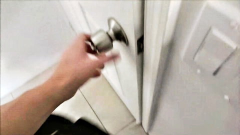 Cory Chase POV hand turning doorknob in stepmom seduction tease