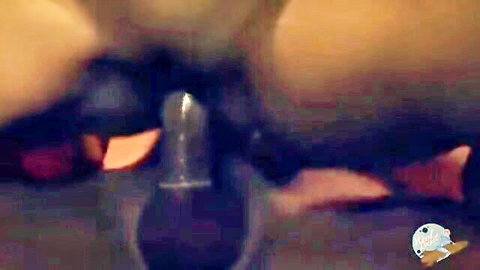Explicit close-up of erect penis and balls in Doctor Whore adult scene