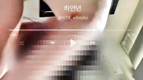 Blurry Korean white skin girl in adult video collection thumbnail