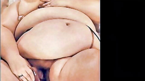 Hot mature grandmas with curvy bellies and big breasts in compilation