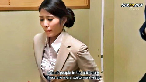 Nao Jinguji as married secretary in office suit, thoughtful gaze