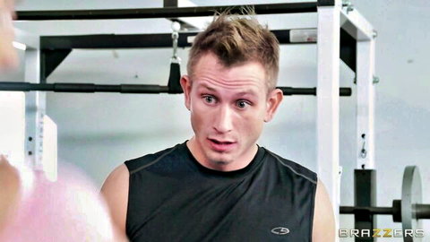 Eva Notty big tits in gym sport scene with ballet socks, Brazzers