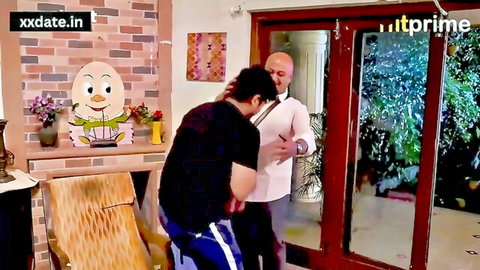 Indian MILF seducing younger man in intimate home tease