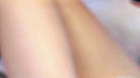 Two blonde teen lesbians in closeup ass licking and pussy eating from behind