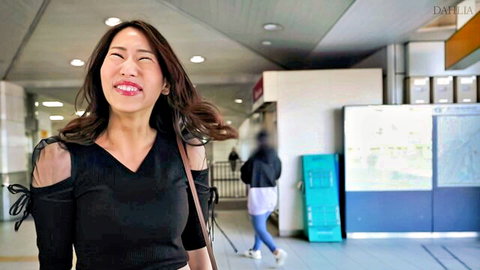Nami Kuroki smiling in sexy black off-shoulder top at airport, JAV tease