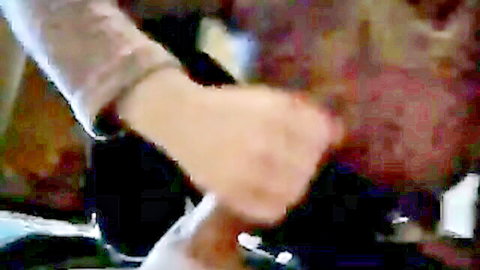 Blurry homemade anal sex thumbnail of GF's hand on cock in car