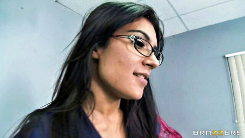 Shazia Sahari seductive in glasses, reverse cowgirl Doctor Adventures