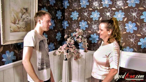 Neelala mature mom in blouse with horny young guy