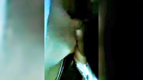 Blurry green-tinted mature Turkish woman sucking huge cock blowjob