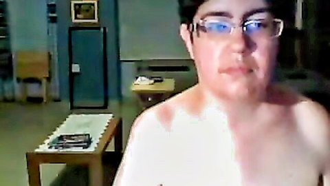 Hot Asian crossdresser with big ass and masculine features posing topless