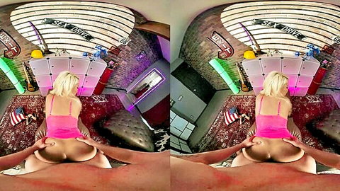 Bridgette B in VR stepson anal, blonde big-ass reverse cowgirl