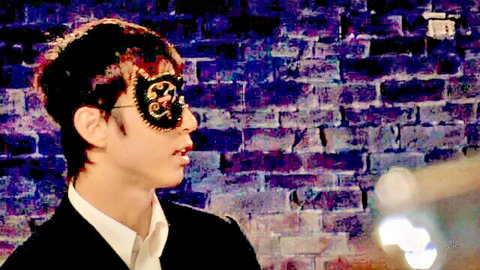 Mysterious masked Asian man in suit from Anri Okita's JAV slave auction