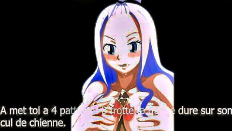 Mirajane from Fairy Tail in JOI tease with big breasts exposed