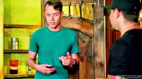 Lena Paul in Nuru massage with two studs, teasing buildup