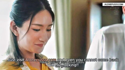 Rei Kimura smiling intimately at father-in-law in JAV forbidden romance
