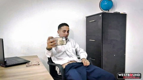 Dani Clark student selfie with pants down in teacher Aleja Rico sex scene