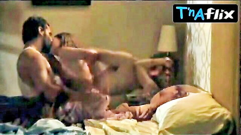 Gabrielle Anwar nude in intense threesome scene from 9/Tenths