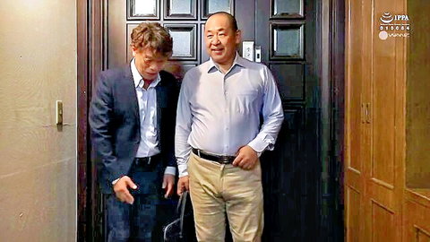 Kokoro Ayase JAV thumbnail: Stepdad in suit greets man at door in home setting