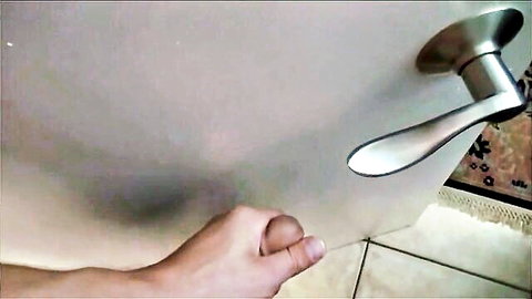 Gia Milana teasing door handle in ebony creampie preview