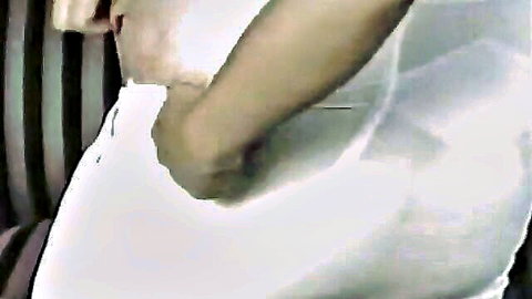 Candye Kane jumping in white pants, big tits bouncing