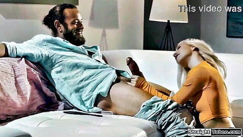 Kenzie Reeves begs for cock in taboo threesome with husband