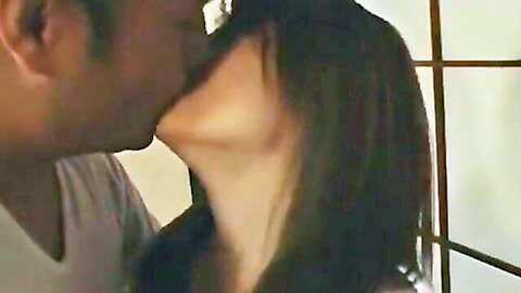 Risa Tsukino passionately kissed on neck by lover in intimate moment