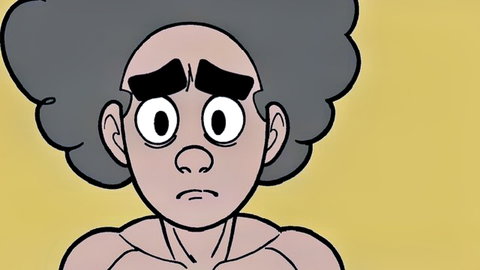 Animated Lori Loud surprised expression in cheating on BBC Clyde McBride scene