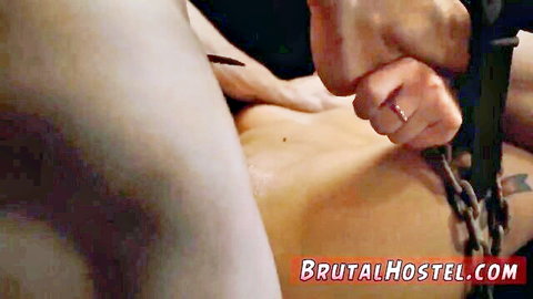 Sydney Cole in brutal BDSM chain fuck scene with big naturals teen amateur action