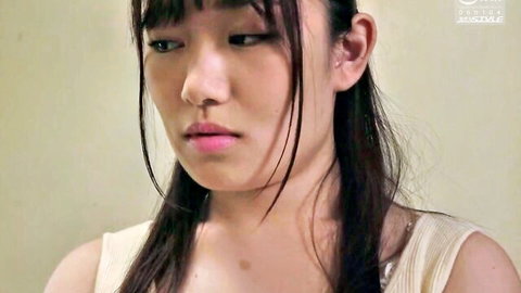 Innocent Asian wife with bangs looking shy in JAV thumbnail, 100 chars max