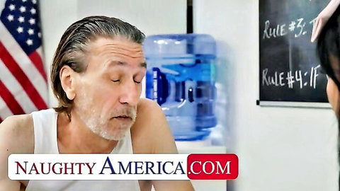 Charlotte Cross prison sex with friend's hot dad in Naughty America scene