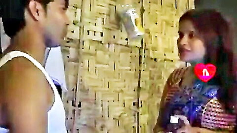 Desi Indian bhabhi in colorful saree chats intimately with doctor in homemade scene