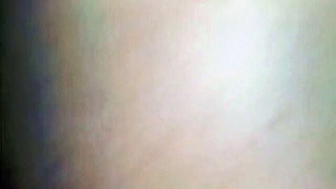 Blurry homemade POV of naked blonde stepsister lying ass up on bed