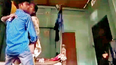 Young Indian boy sneaky gay sex from behind by lover