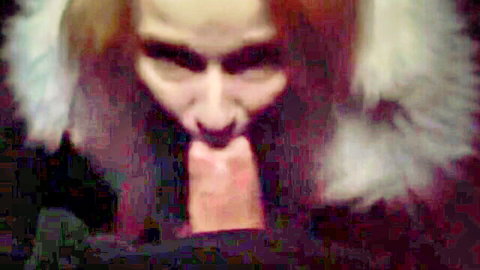 Sweetie Plum skinny blonde in intense closeup blowjob