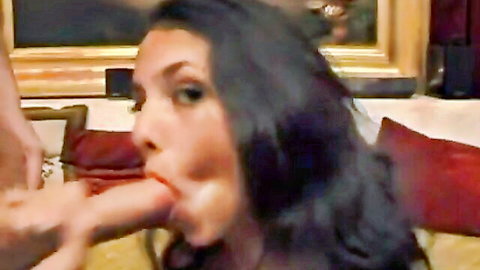 Afghan wife eagerly sucking two thick Arab cocks in intense threesome