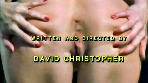 Retro 90s porn close-up: woman spreads ass cheeks revealing anus, Pussyman 1 by David Christopher