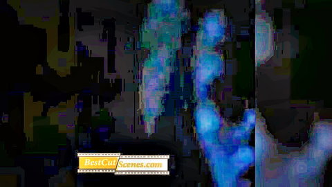 Mysterious blue silhouette in gentle creature adult scene, ethereal and teasing