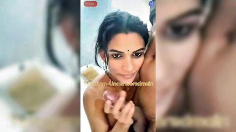 Mallu model topless in webcam embrace, uncensored Indian beauty