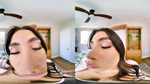 Tru Kait topless and seductive in VR sorority initiation scene