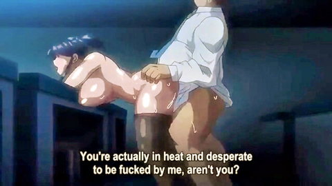 Anime babe with big tits and ass in heat, bent over fucked doggy style in Moonflower ep 1
