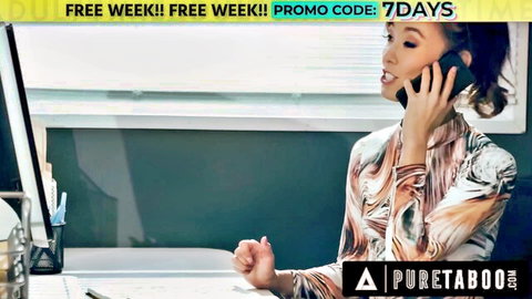 Christy Love desperate Asian teacher on phone begging student