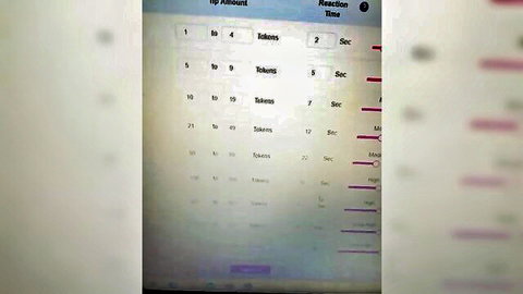 Petite webcam striptease timer countdown screen with lap dance seconds