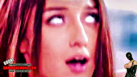 Redhead femdom mistress hypnotic gooning eyes in sissy hypno BNWO trainer thumbnail