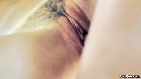 Eva Lovia close-up of shaved pussy and ass in steamy massage sex scene