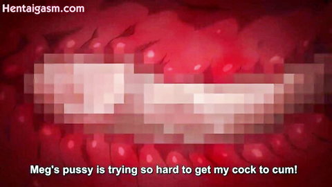 Pixelated hentai pussy clenches tightly trying to milk cock for cum