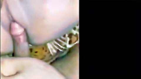 Arab woman pulls leopard panties aside as thick cock head penetrates her wet pussy closeup