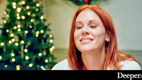 Maitland Ward smiling in festive Christmas setting from Deeper best-of