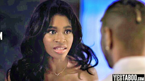 Nicole Kitt petite ebony MILF confronts cheating BBC husband intensely